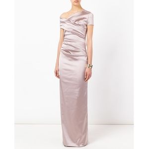Talbot Runhof Moa Long Satin Formal Gown—WO Tags.  Final Price!